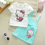 Summer Short-sleeved T-shirt Cat Printed