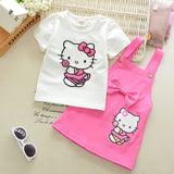 Summer Short-sleeved T-shirt Cat Printed
