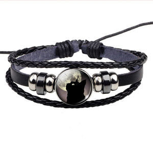 Black Cat Rope Bracelet