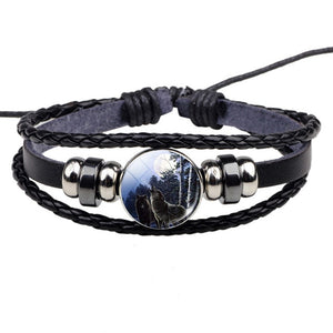 Black Cat Rope Bracelet