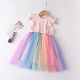 Cute Little White Kitten Kids Dresses