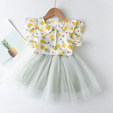 Cute Little White Kitten Kids Dresses