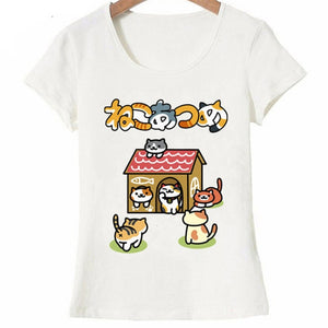 Fashion Cartoon Kitties T Shirt