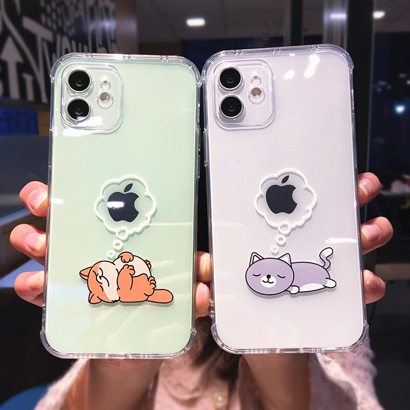 Cat Clear Back Cover For iPhone