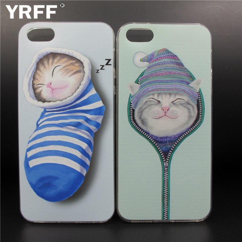 Lovely Cartoon Socks Cat Phone Case