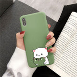 Lovely Gray Cat Silicone Cover