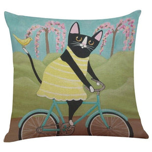 Lovely Cat Cushion Cover